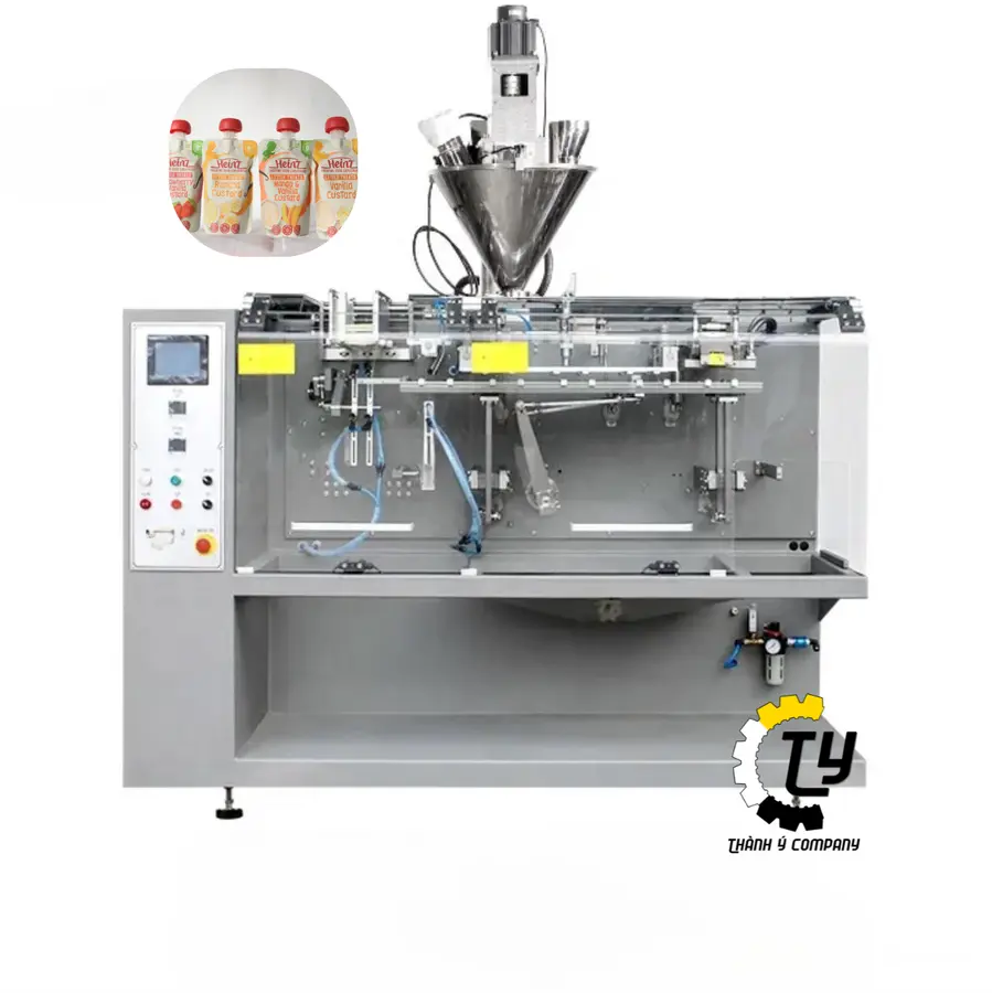 Máy Chiết Rót Và Đóng Gói Sữa Nước Vào Túi Đứng Tự Động