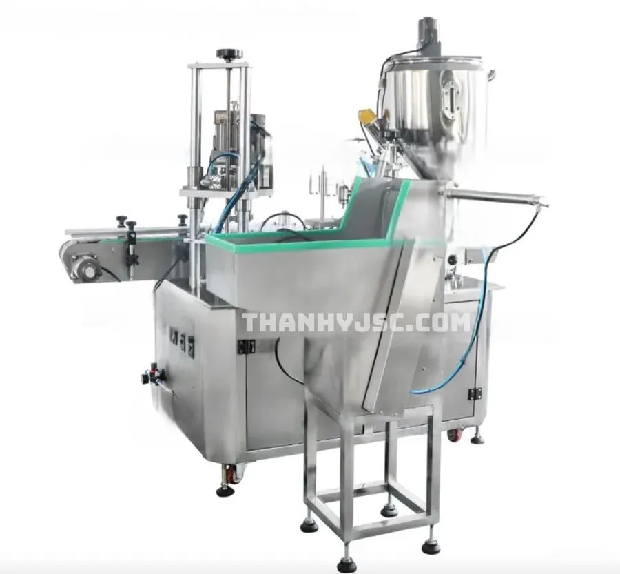 Máy Chiết Rót Và Đóng Nắp Tự Động Mỹ Phẩm 30ML 