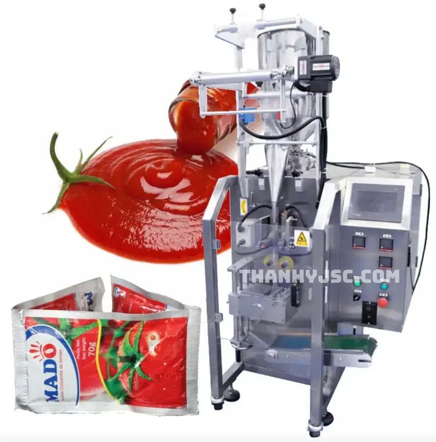 Máy Chiết Rót Và Đóng Gói Túi Sốt Tự Động TY-CRDG100