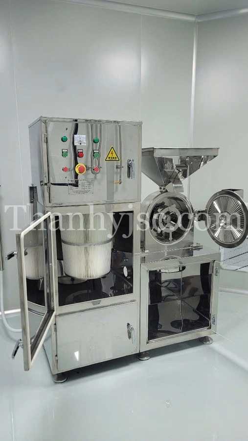 Máy Nghiền Dược Liệu 150KG Có Hút Bụi