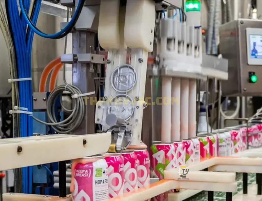 Dây Chuyền Chiết Rót Và Đóng Lon Nước Giải Khát