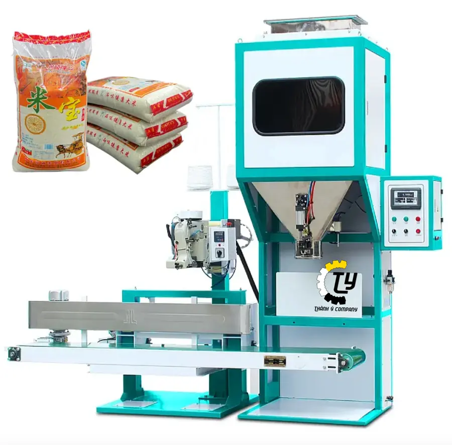 Máy Đóng Gói Bao Tải Hút Chân Không Bán Tự Động