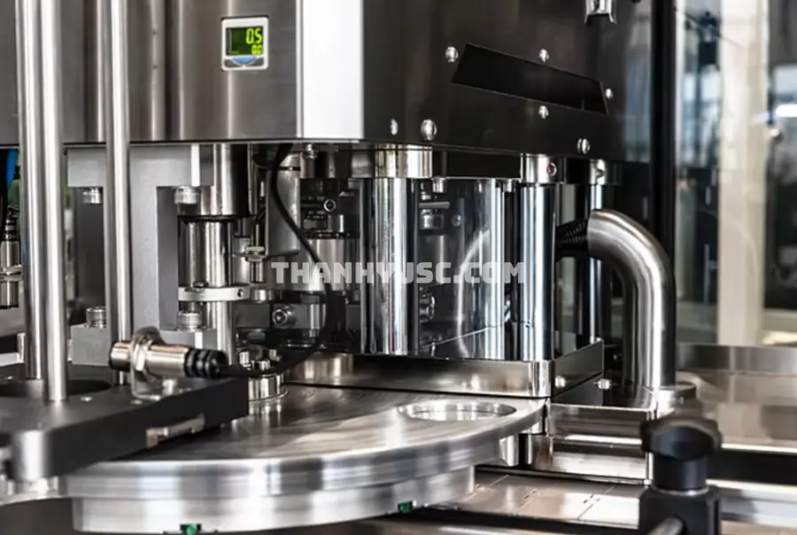 Máy Đóng Nắp Chân Không Cho Lon Nước Ngọt