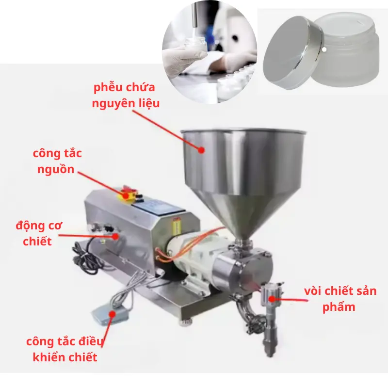 Máy Chiết Rót 1 Vòi Bán Tự Động TY-CR1