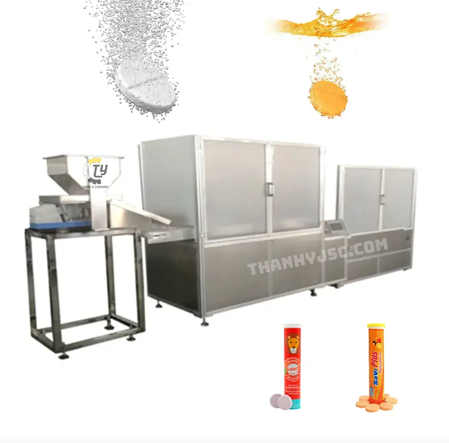 Máy Đếm Viên Và Chiết Rót Viên Sủi Vào Ống Tuýp