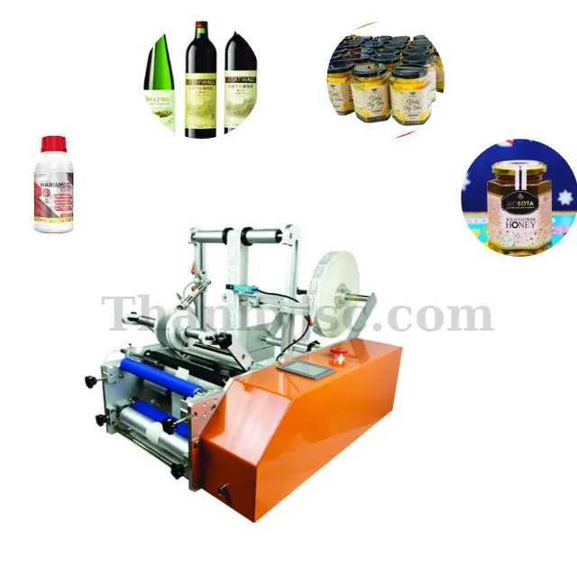 Máy Dán Nhãn Chai Tròn Bán Tự Động - TY-DCB200