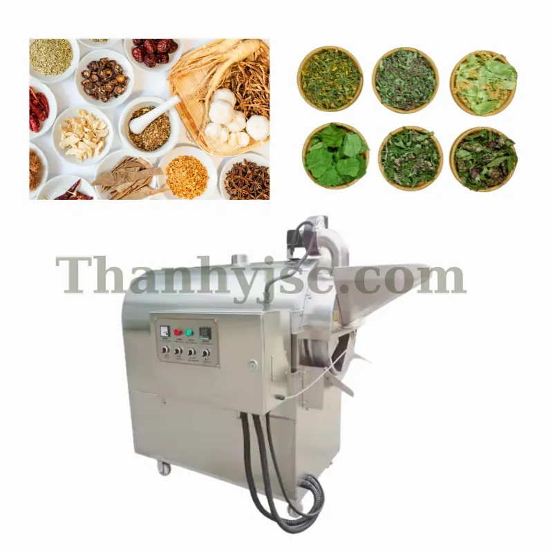 Máy Sao Dược Liệu, Máy Sao Khô Hạt 90Kg/H - TYMS90