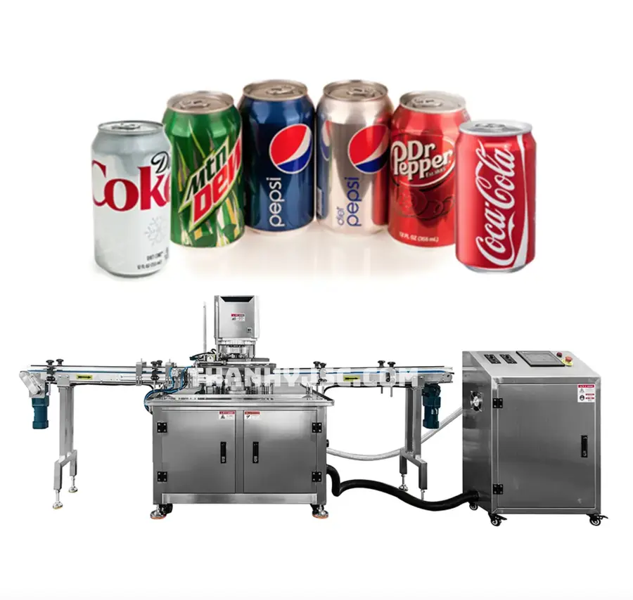 Máy Đóng Nắp Chân Không Cho Lon Nước Ngọt