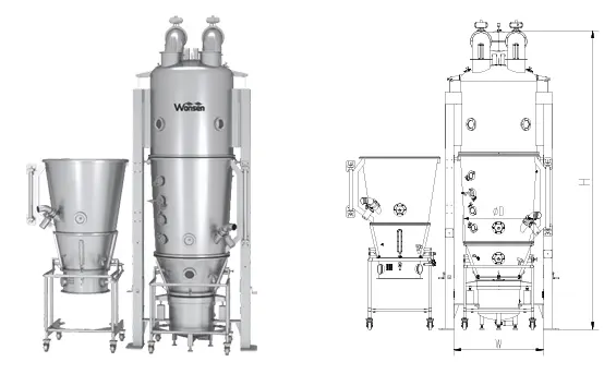 Máy Sấy Tầng Sôi Tạo Hạt Đa Năng DPL-200
