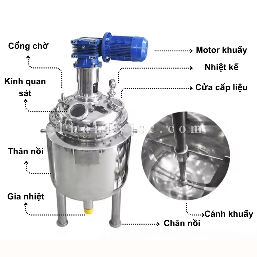 Nồi Nấu Siro - Tank, Bồn Pha Chế Siro