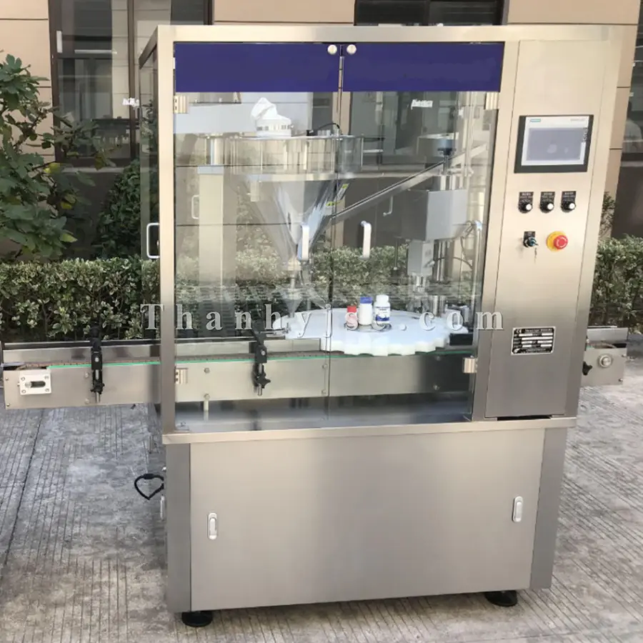 Máy Chiết Rót Định Lượng Cốm 30 Chai/Phút