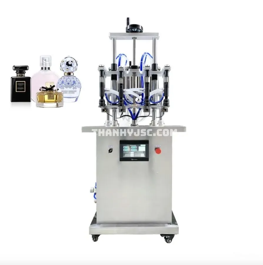 Máy Chiết Rót Nước Hoa Bán Tự Động 4 Đầu