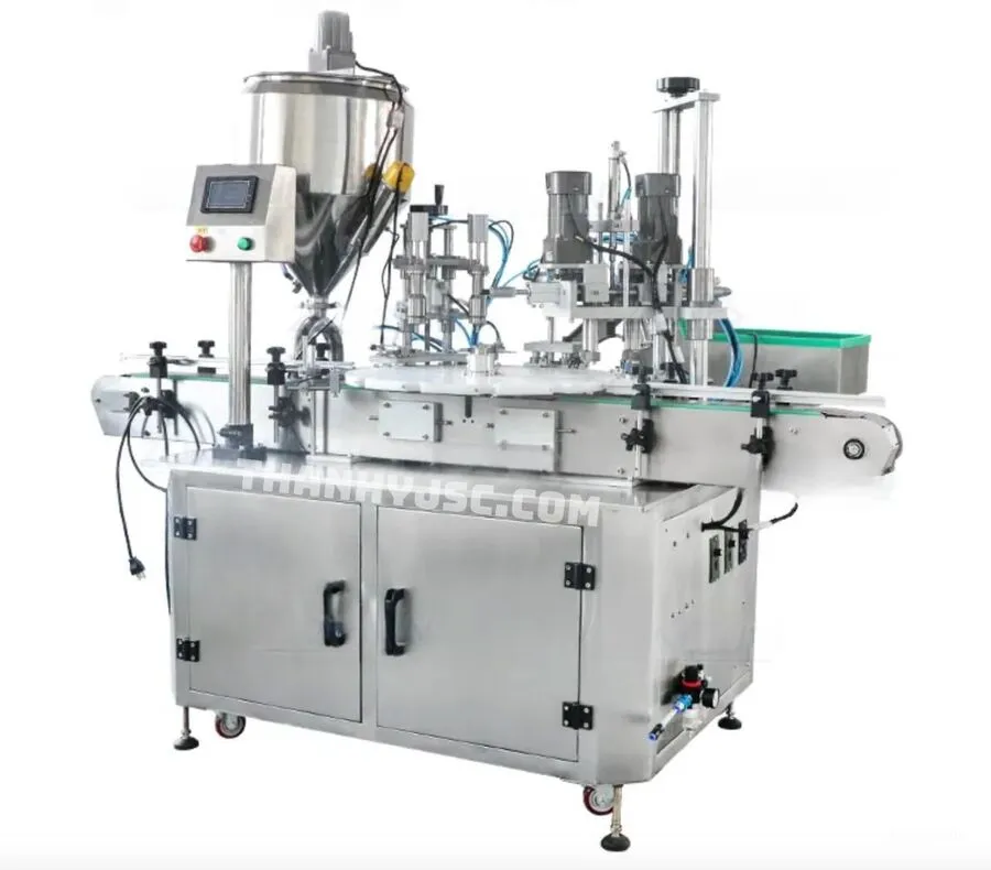 Máy Chiết Rót Và Đóng Nắp Tự Động Mỹ Phẩm 30ML 