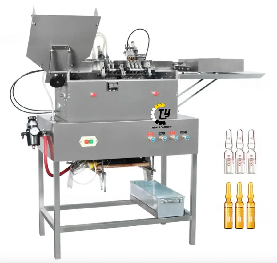 Máy Chiết Rót Và Hàn Ống Thuỷ Tinh Tự Động 2 Đầu