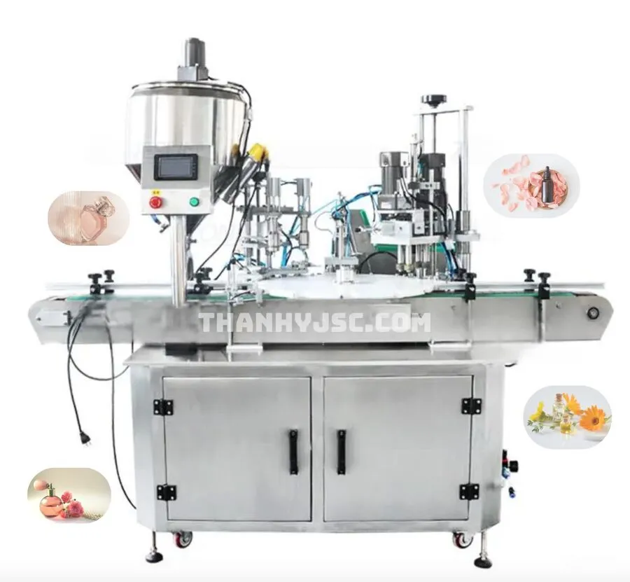 Máy Chiết Rót Và Đóng Nắp Tự Động Mỹ Phẩm 30ML 