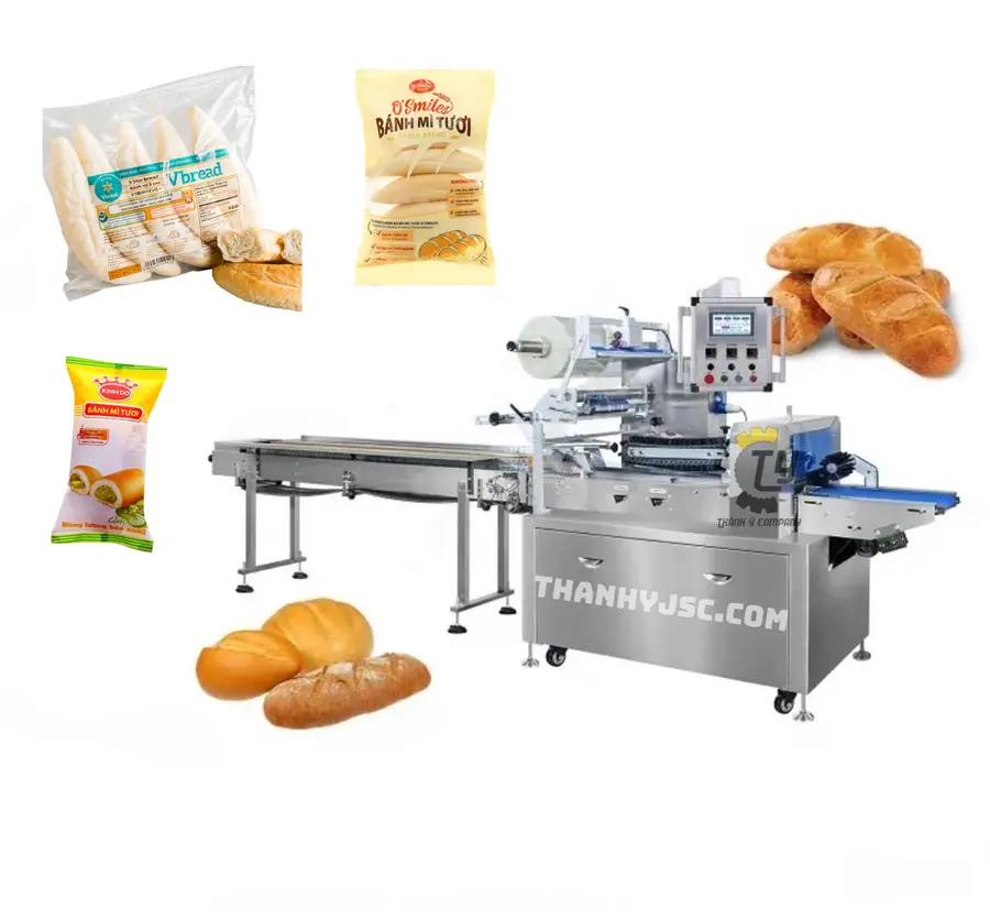 Máy Đóng Gói Ngang Tự Động Cho Đồ Ăn Liền 150 Túi/Phút