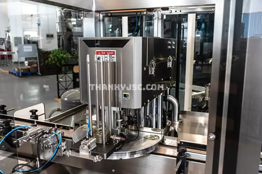 Máy Đóng Nắp Chân Không Cho Lon Nước Ngọt