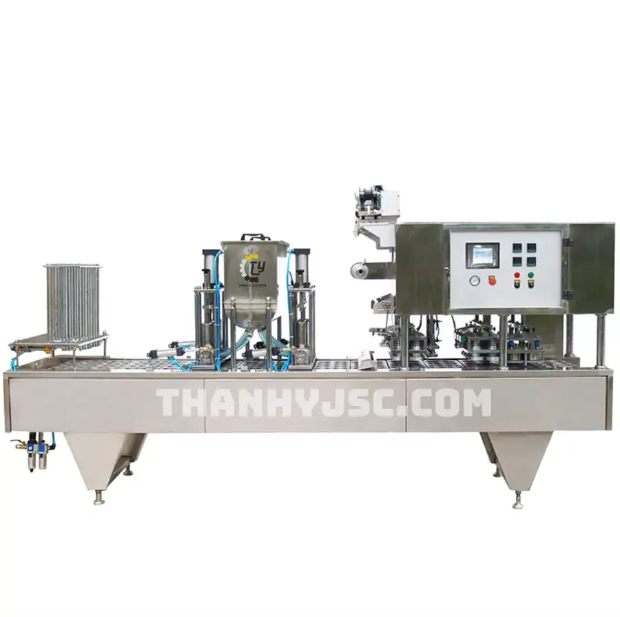 Máy Chiết Rót Và Hàn Kín Tự Động Cho Thực Phẩm Ăn Liền Dạng Cốc