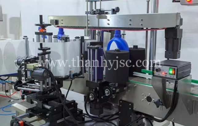 Dây Chuyền Đóng Gói Và Dán Nhãn Chai Dung Dịch Lỏng Tự Động